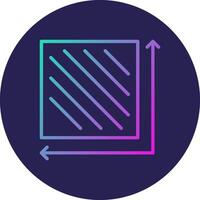Area Line Circle Gradient Icon Design vector