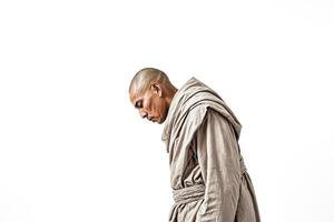 Man in a Robe, Looking Down photo