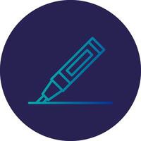 Marker Line Circle Gradient Icon Design vector