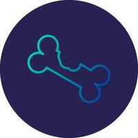 Dog Biscuit Line Circle Gradient Icon Design vector