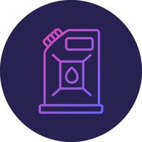 Canister Line Circle Gradient Icon Design vector