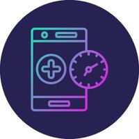 Time Line Circle Gradient Icon Design vector