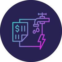 Utilities Line Circle Gradient Icon Design vector