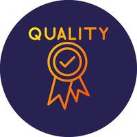 Quality Line Circle Gradient Icon Design vector