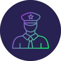 Conductor Line Circle Gradient Icon Design vector
