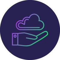 Provider Line Circle Gradient Icon Design vector