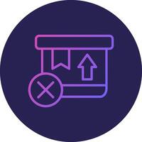 Cancel Line Circle Gradient Icon Design vector