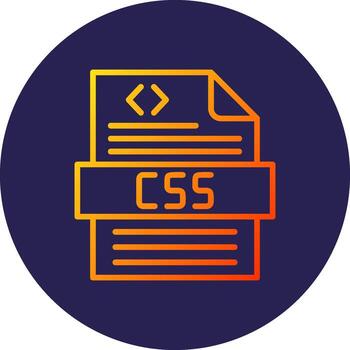 css línea circulo degradado icono diseño vector