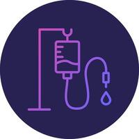 Iv Line Circle Gradient Icon Design vector