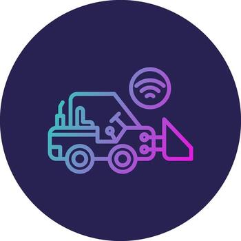 Loader Line Circle Gradient Icon Design vector