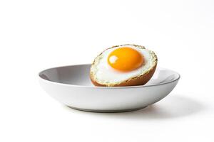 Fried egg in a shell photo