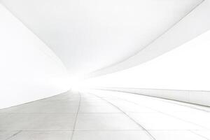 White Concrete Tunnel Leading to Light photo