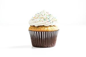 Vanilla Cupcake with Sprinkles photo