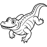 Cuviers Dwarf Caiman jumps icon vector