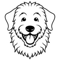 Dalmadoodle dog laughs icon vector