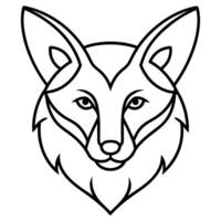 Darwins Fox sits icon vector
