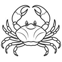 Decorator Crab reading icon vector