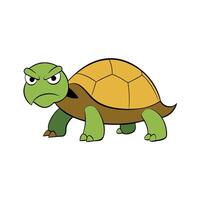 Desert Tortoise turtle angry icon vector