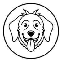 Dog Tick smiles icon vector