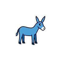 Donkey goes icon vector