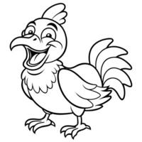 Dorking Chicken laughs icon vector