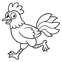 Dorking Chicken runs icon vector