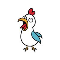 Dorking Chicken screams icon vector