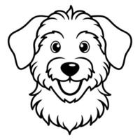Doxiepoo dog smiles icon vector