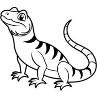 Draco Lizard stands icon vector
