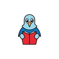Dracula Parrot learns icon vector