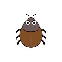Dung Beetle bug looks icon vector