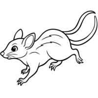 Dunnart rodent flies icon vector