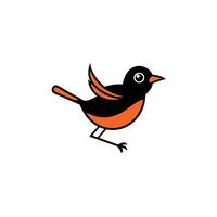 Dusky Seaside Sparrow bird dancing icon vector