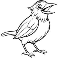 Dusky Seaside Sparrow bird laughs icon vector