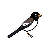 Dusky Seaside Sparrow bird goes icon vector