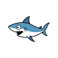 Dusky Shark fish screams icon vector