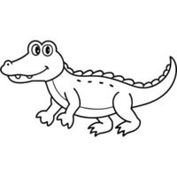 Dwarf Crocodile walks icon vector