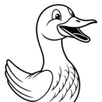 Eared Grebe duck laughs icon vector