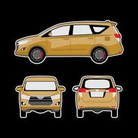 multi purpose vehicle car model design vector