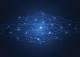 Abstract background with technology circuit board texture. Artificial intelligence electronic board. Communication and engineering concept vector