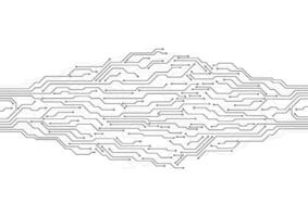 Abstract background with technology circuit board texture. Electronic motherboard illustration. Communication and engineering concept vector