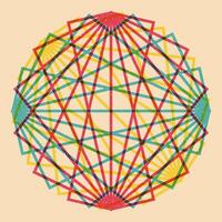 Geometric object with riso print effect. . Graphic element for fabric, textile, clothing, wrapping paper, wallpaper, poster. Graphic element. Perfect For your own decoration or design vector