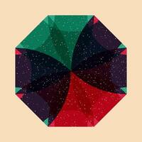 Geometric object with riso print effect. . Graphic element for fabric, textile, clothing, wrapping paper, wallpaper, poster. Graphic element. Perfect For your own decoration or design vector
