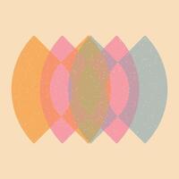 Geometric object with riso print effect. . Graphic element for fabric, textile, clothing, wrapping paper, wallpaper, poster. Graphic element. Perfect For your own decoration or design vector