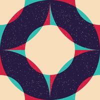 Geometric object with riso print effect. . Graphic element for fabric, textile, clothing, wrapping paper, wallpaper, poster. Graphic element. Perfect For your own decoration or design vector