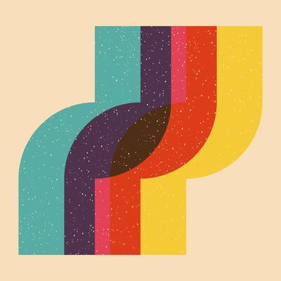 Geometric object with riso print effect. . Graphic element for fabric, textile, clothing, wrapping paper, wallpaper, poster. Graphic element. Perfect For your own decoration or design