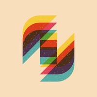 Geometric object with riso print effect. . Graphic element for fabric, textile, clothing, wrapping paper, wallpaper, poster. Graphic element. Perfect For your own decoration or design vector