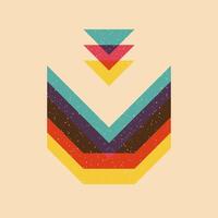 Geometric object with riso print effect. . Graphic element for fabric, textile, clothing, wrapping paper, wallpaper, poster. Graphic element. Perfect For your own decoration or design vector