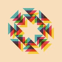 Geometric object with riso print effect. . Graphic element for fabric, textile, clothing, wrapping paper, wallpaper, poster. Graphic element. Perfect For your own decoration or design vector