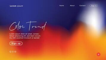 Background abstract Lush Lava color trend 2020 for Homepage vector